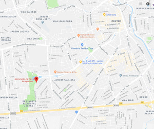 Localização do encontro